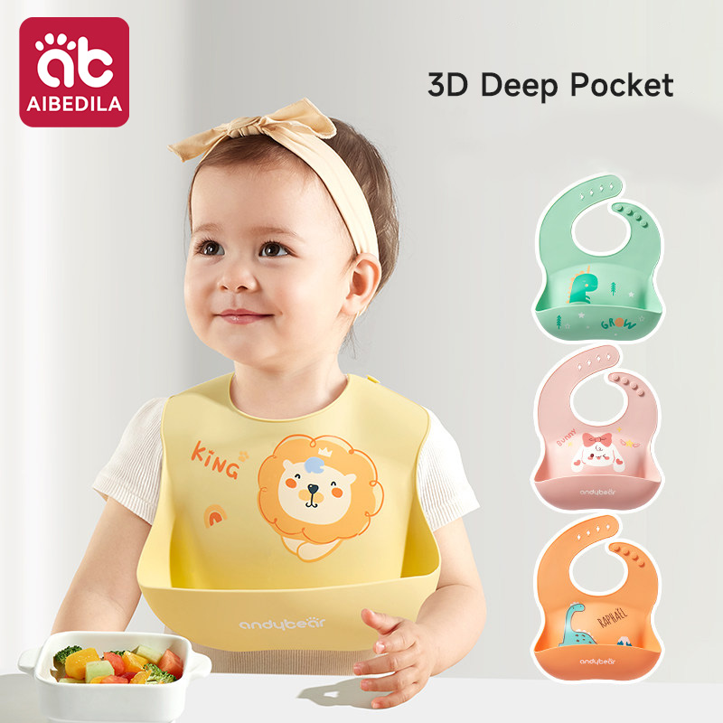 Baby Food Year Old - AIBEDILA Bavaglino in silicone per bambini,